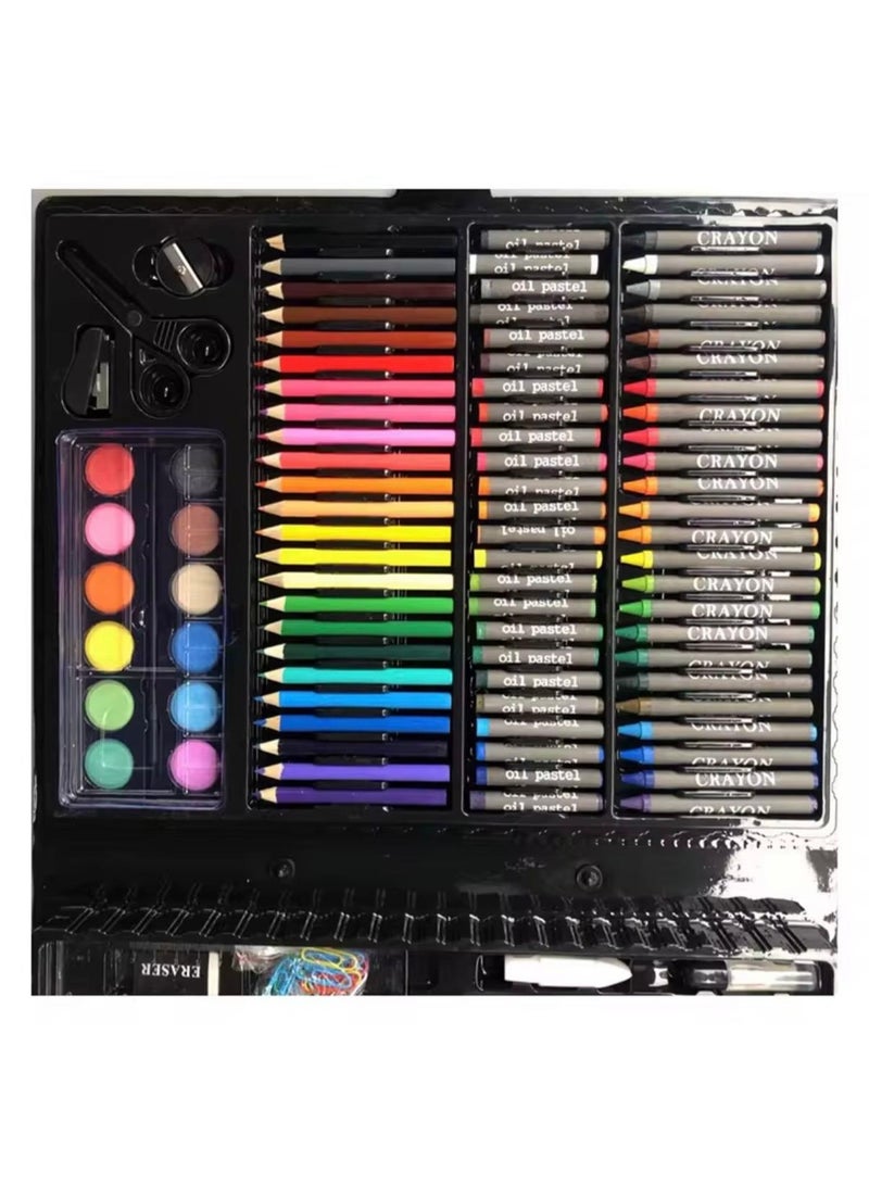 Toyland 1 PC-150 Piece Art Set for Kids – Complete Drawing & Painting Kit with Markers, Crayons, Oil Pastels, Watercolors and Accessories - Image 3